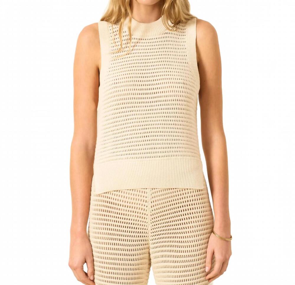 NEW ALIX OF BOHEMIA quentin crochet top in oyster